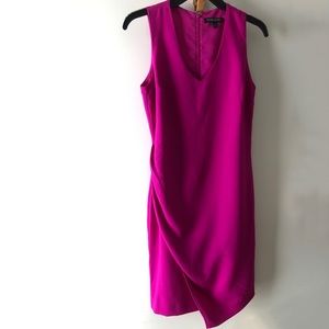 Banana Republic Magenta Draped Dress